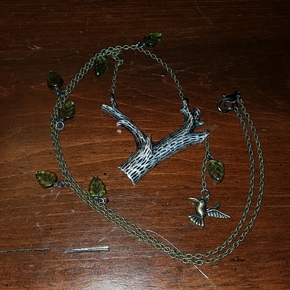 Handmade tree pendant necklace - Picture 2 of 8